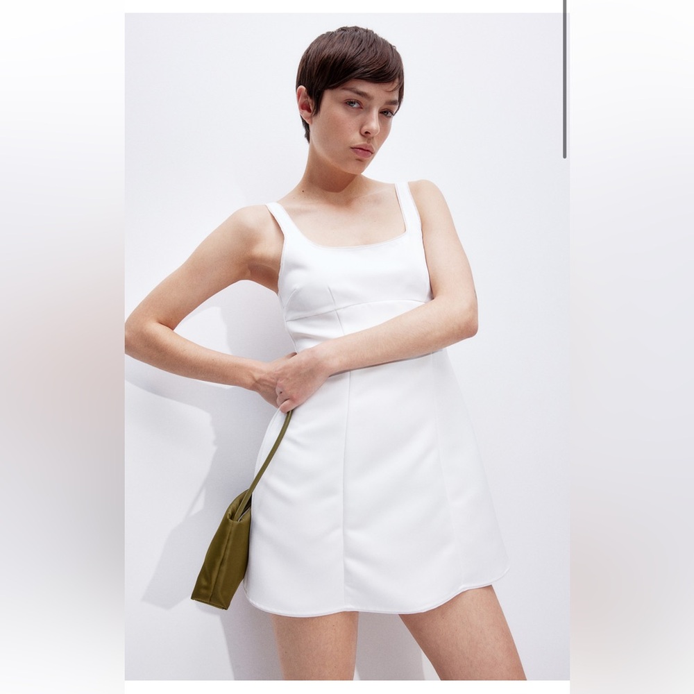 White Mini Dress Size Small NWT